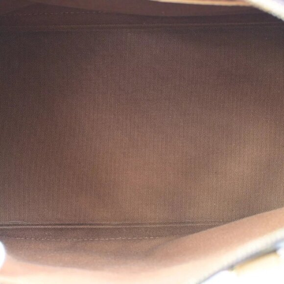 LOUIS VUITTON LV Logo Alma Hand Bag Monogram Leather Brown France - Picture 10 of 16